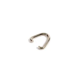 15 x 2mm Wire Nickel Plated Metal Triangle Link Connector - Pack of 50