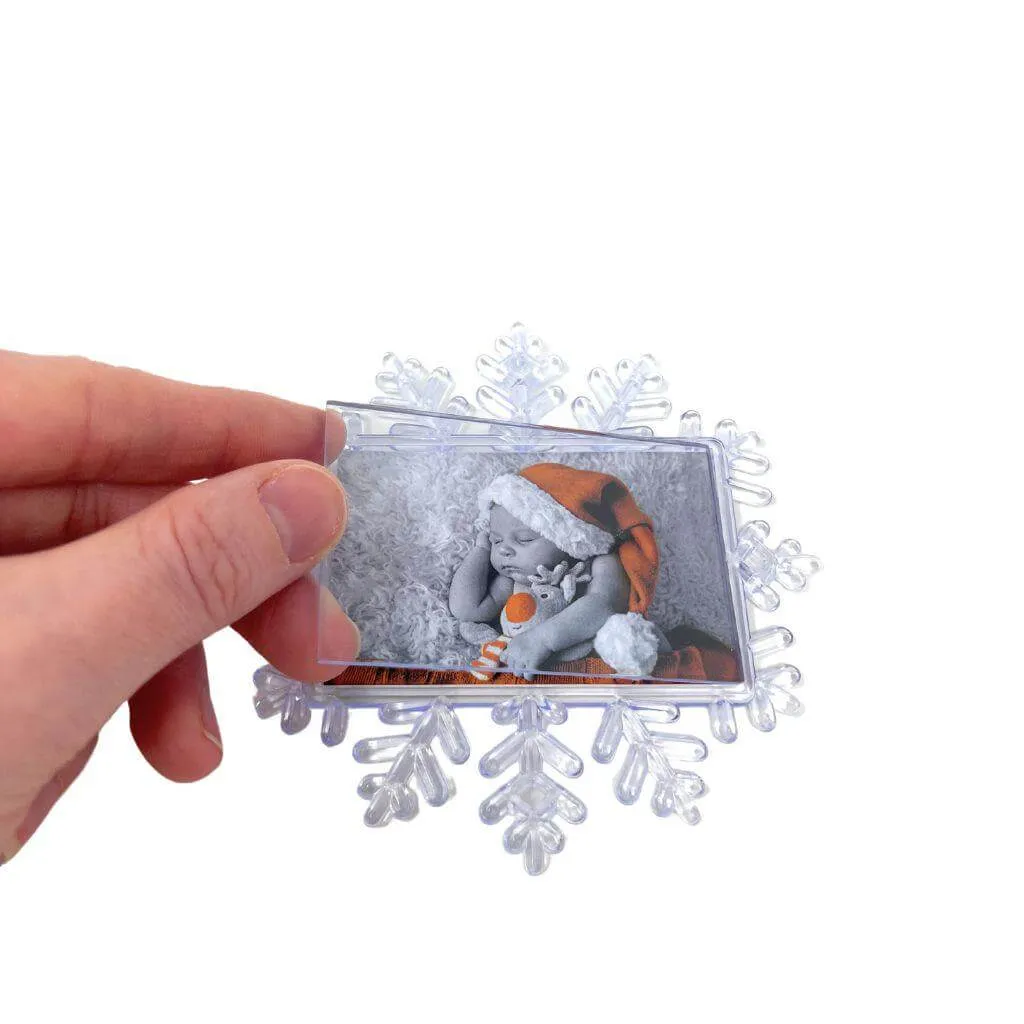 70 x 45mm Snowflake Magnet - Pack of 10