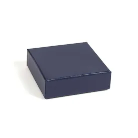 76 x 76 x 27mm Quality Gift Box - Textured Blue - Pack of 6