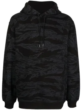 Abstract-Print Drawstring Hoodie