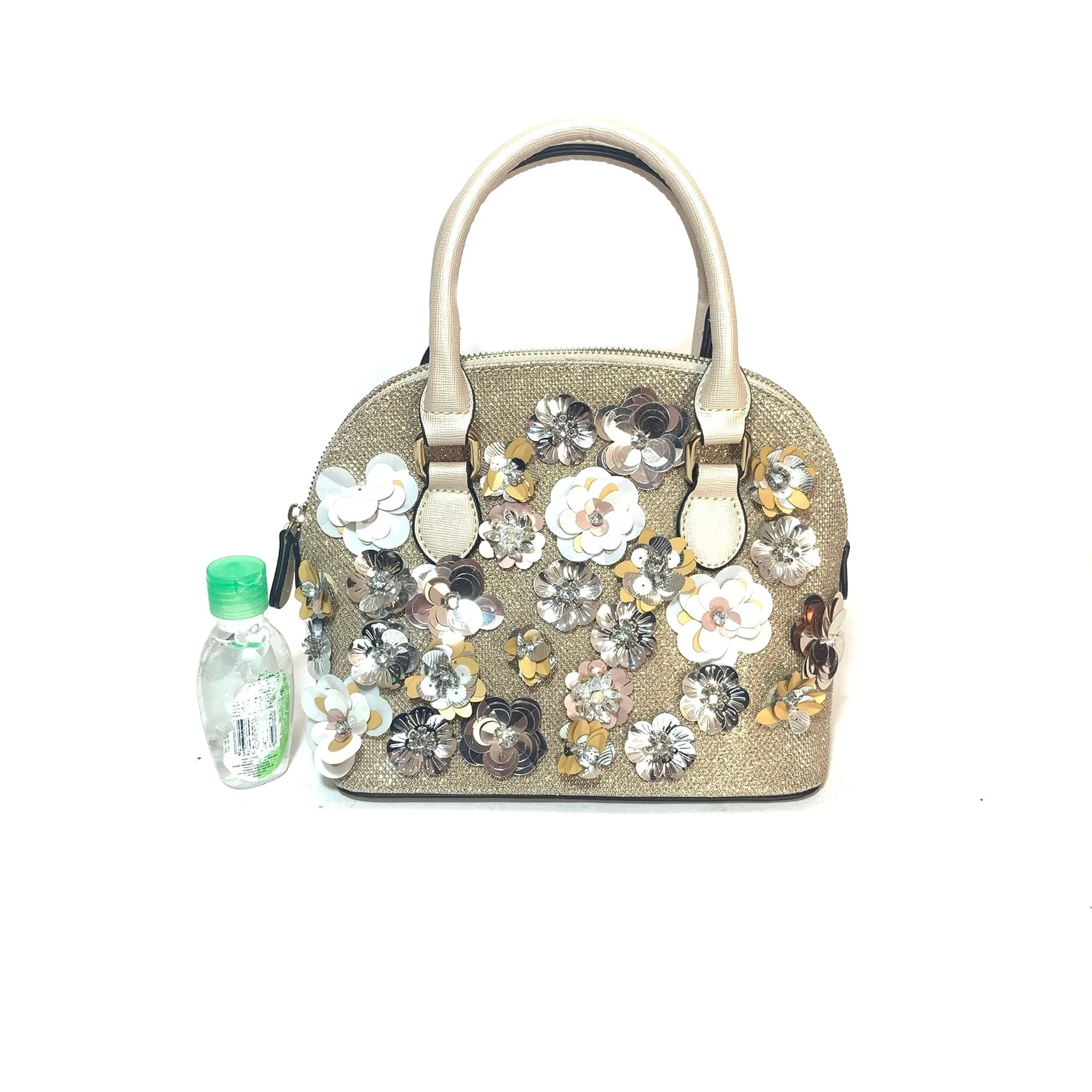 ALDO Gold Floral Satchel | Gently Used |