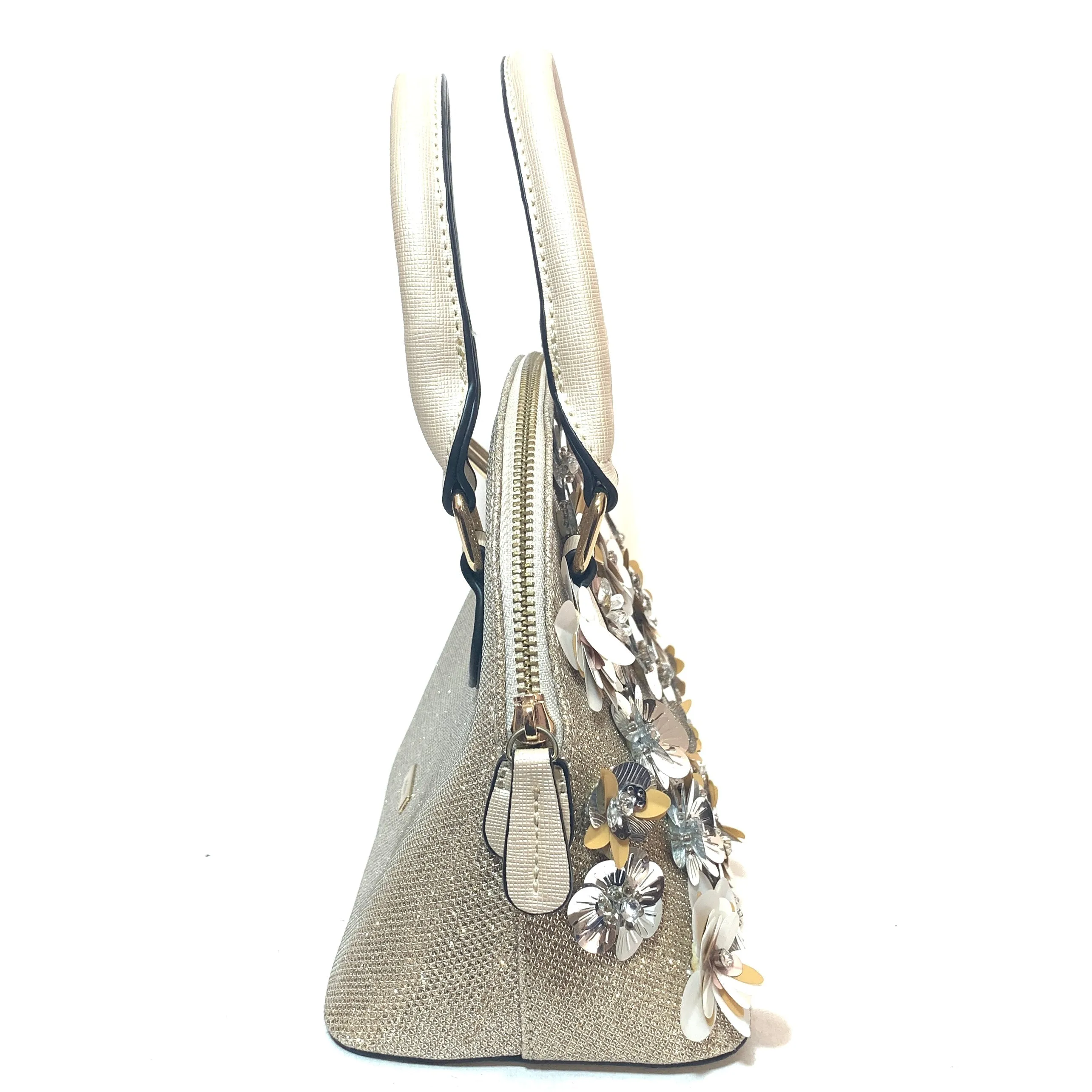 ALDO Gold Floral Satchel | Gently Used |