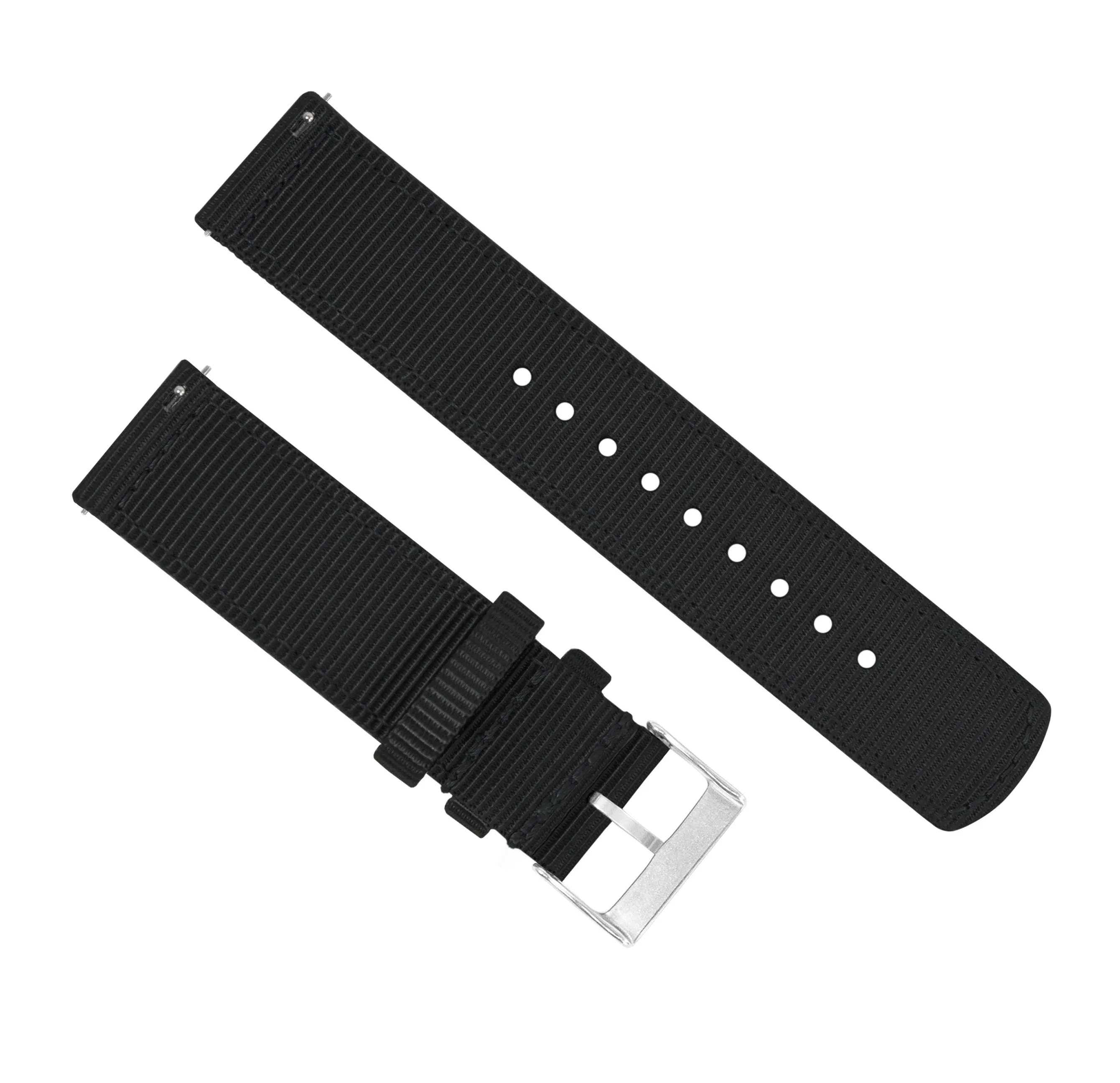 Amazfit Bip Two Piece NATO® Style Black Watch Band