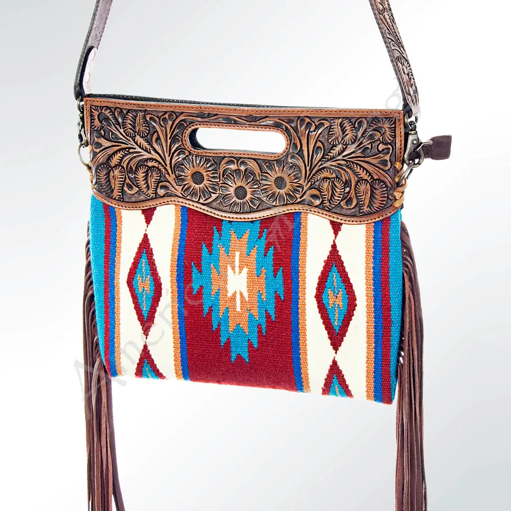 American Darling Turquoise & Burgundy Purse