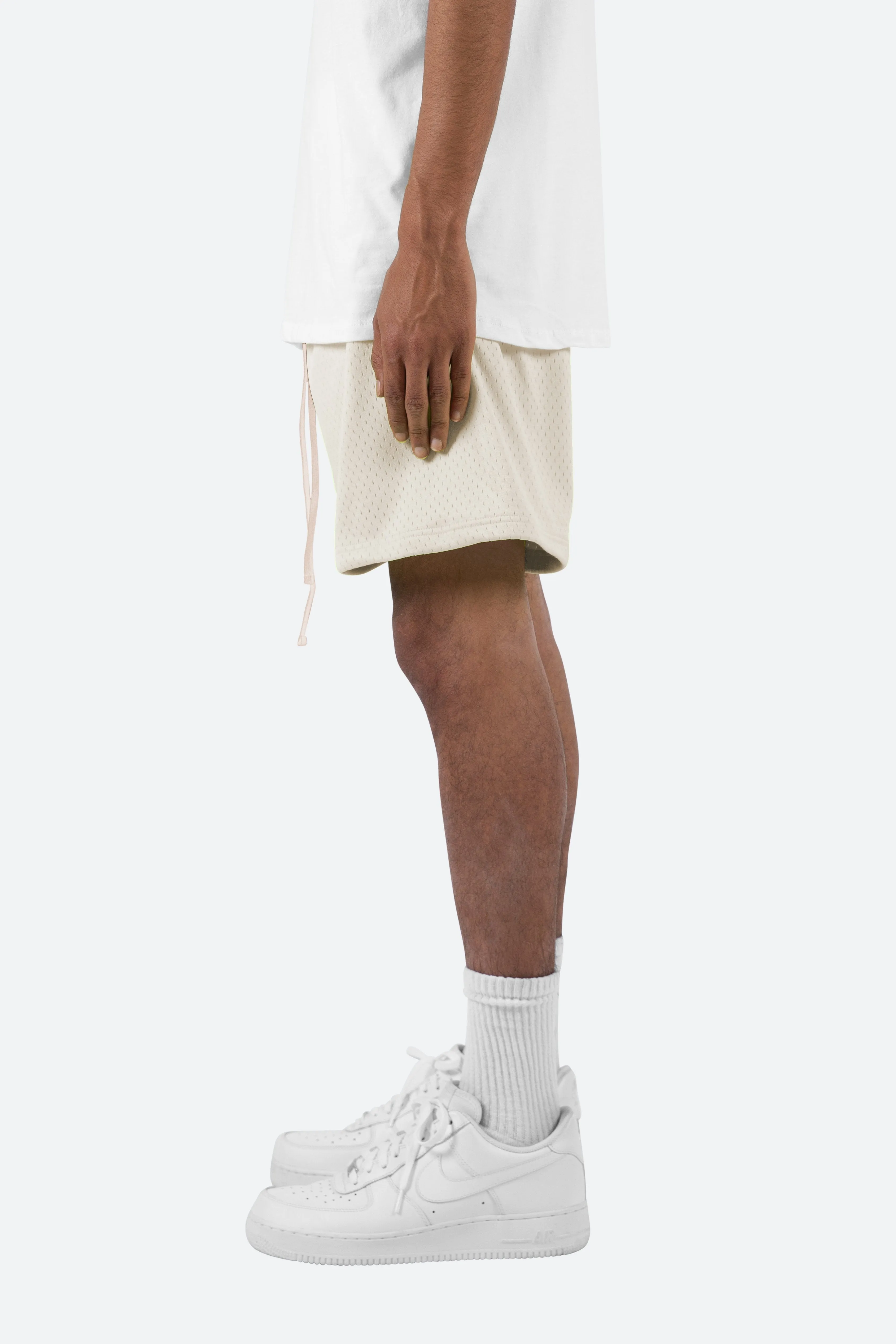 Athletic Mesh Shorts - Off White