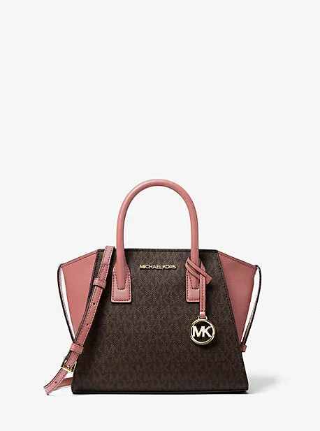 Avril Small Logo Top-Zip Satchel