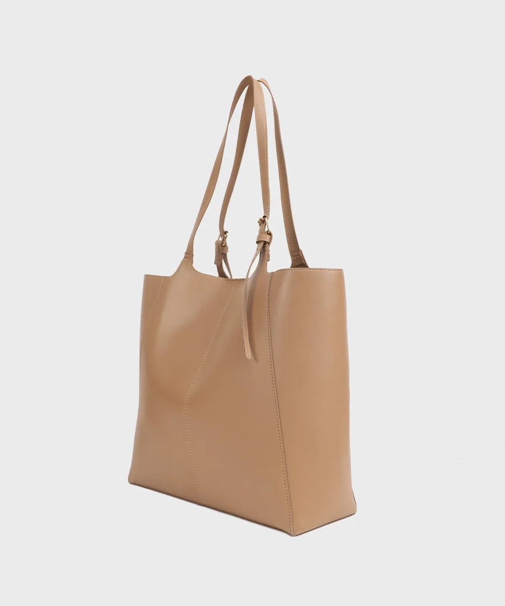 Beige Tote Bag