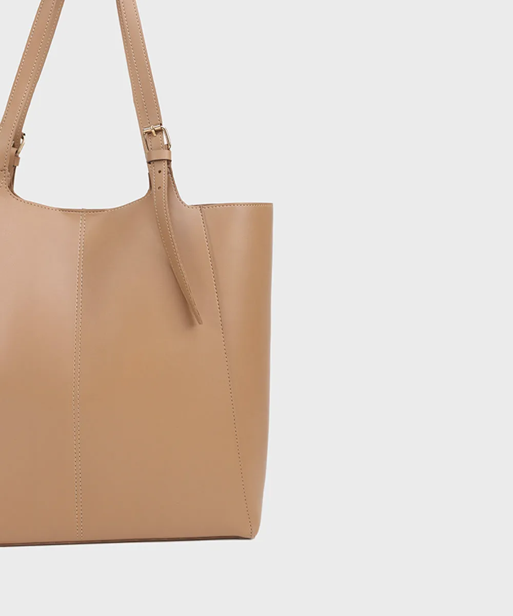 Beige Tote Bag