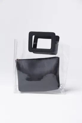 Black Transparent Plastic Cool Handbag