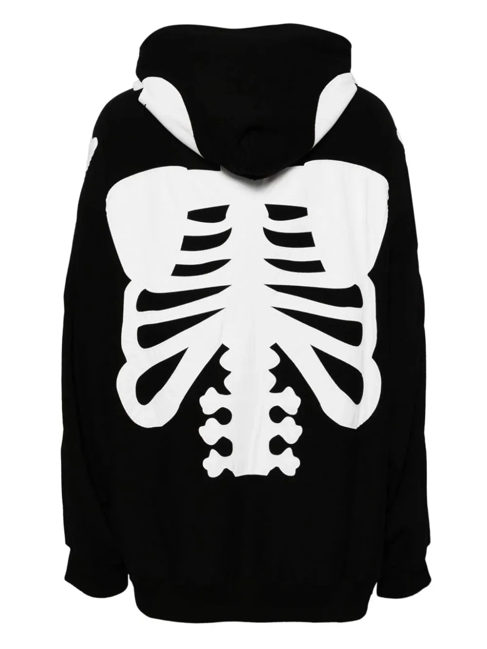 Bone Patch Two-Tone Hoodie