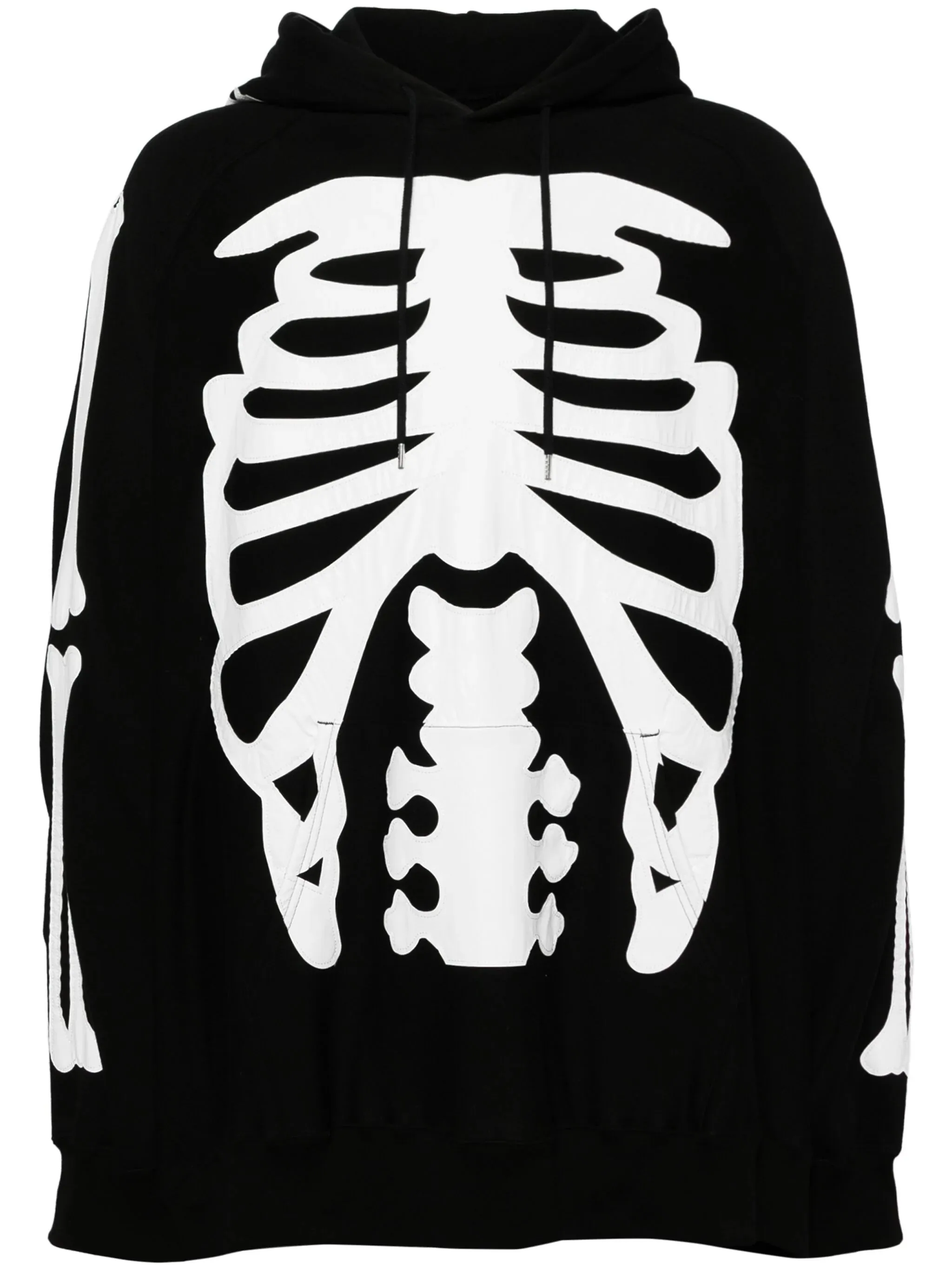 Bone Patch Two-Tone Hoodie