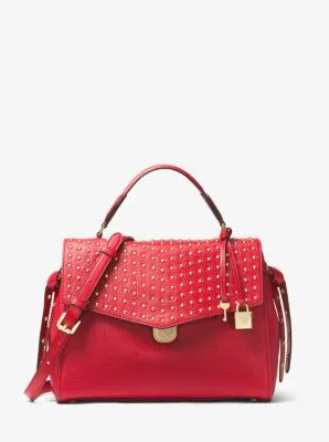 Bristol Medium Studded Leather Satchel