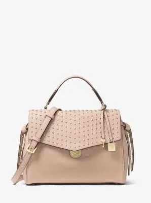 Bristol Medium Studded Leather Satchel