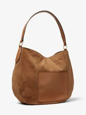 Brooke Large Suede Shoulder Bag