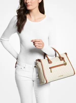 Carine Large Logo Satchel