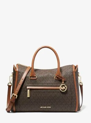 Carine Large Logo Satchel