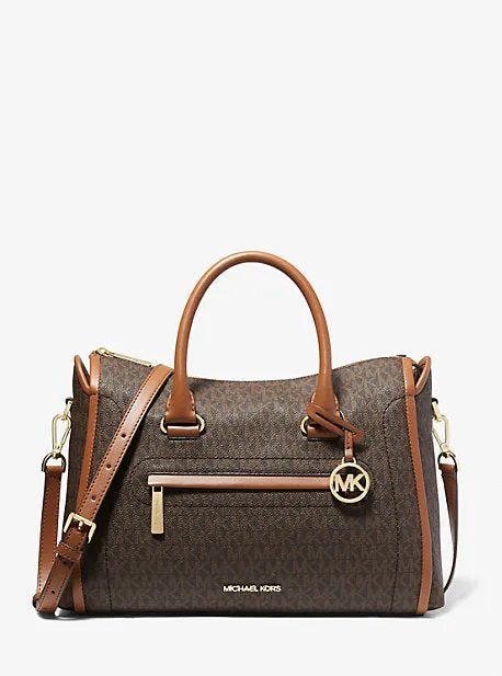 Carine Large Logo Satchel