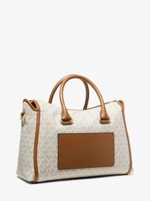 Carine Large Logo Satchel