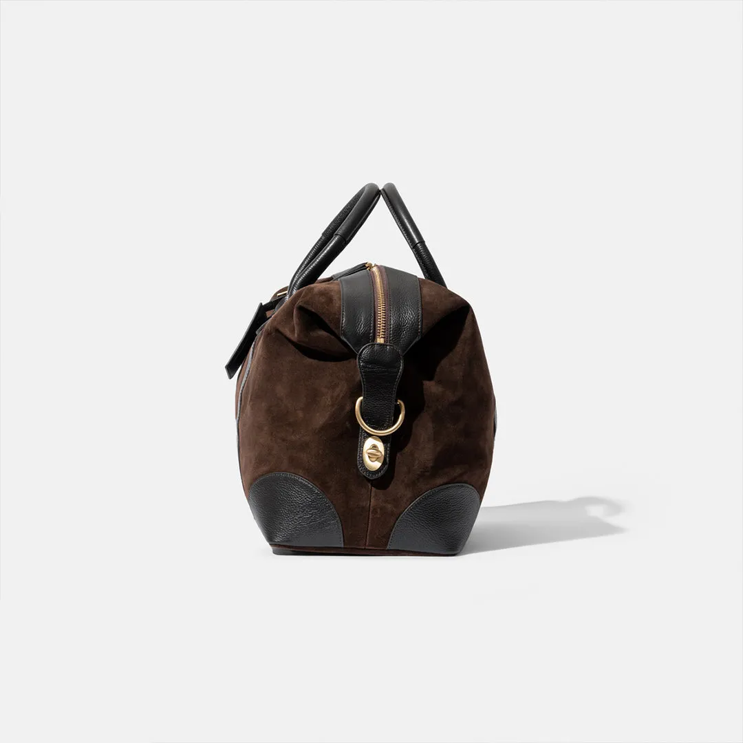 Classic Small Weekend Bag - Brown Suede by Baron