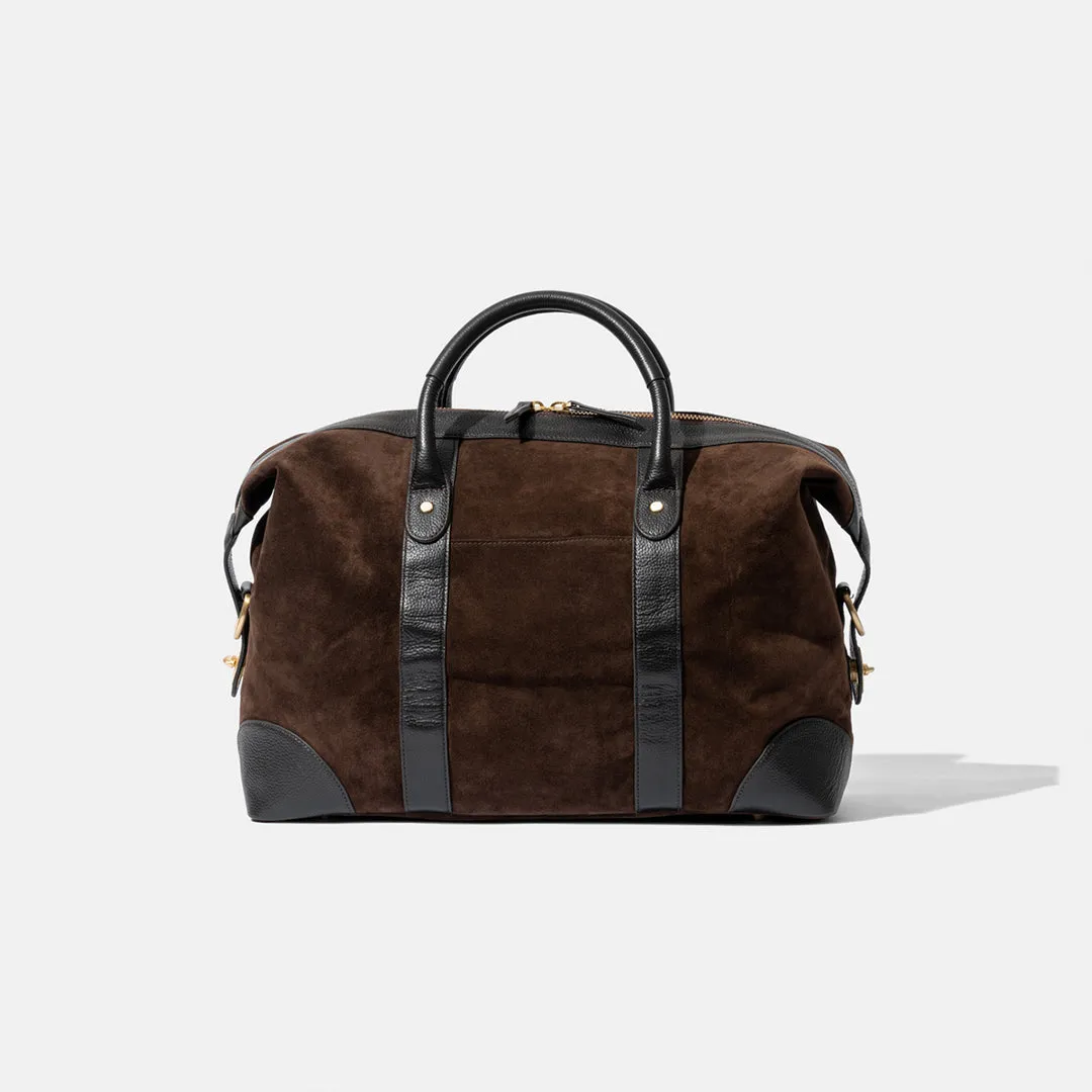 Classic Small Weekend Bag - Brown Suede by Baron