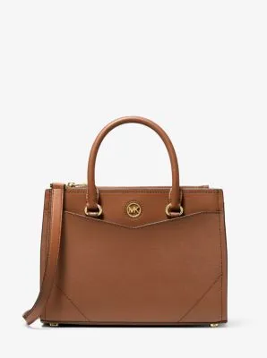 Everly Medium Saffiano Leather Satchel