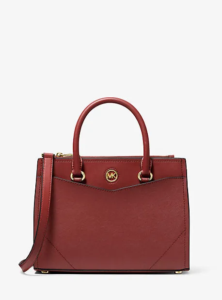 Everly Medium Saffiano Leather Satchel