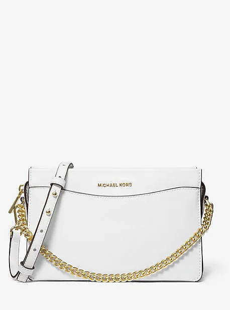 Jet Set Large Leather Chain Crossbody Bag