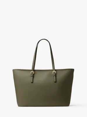 Jet Set Medium Saffiano Leather Top-Zip Tote Bag