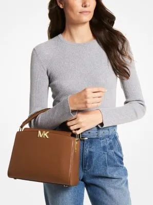 Karlie Medium Leather Satchel