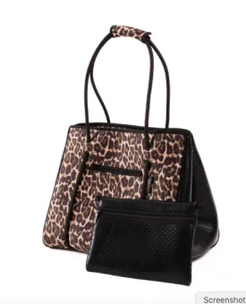 Large Leopard Tote