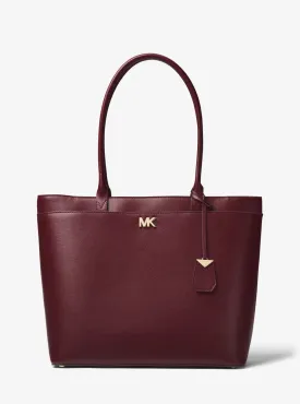 Maddie Large Crossgrain Leather Tote Bag