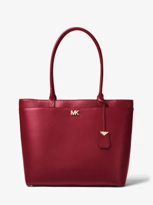 Maddie Large Crossgrain Leather Tote Bag